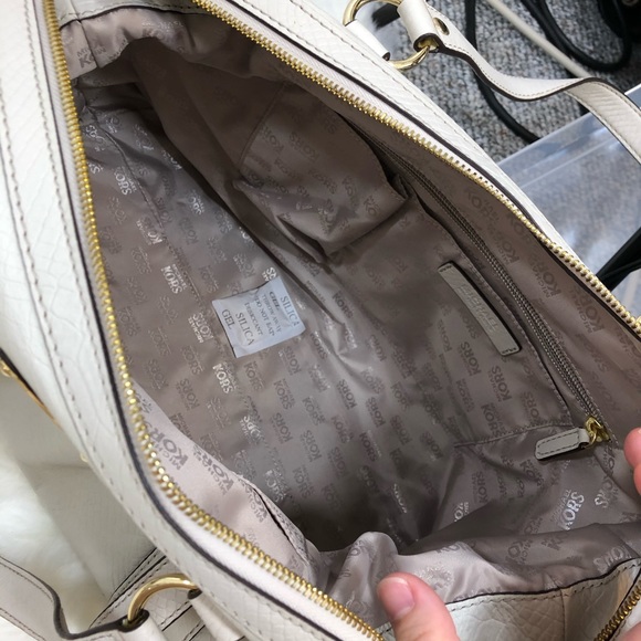 Michael Kors White Leather Large Handbag - Picture 6 of 7